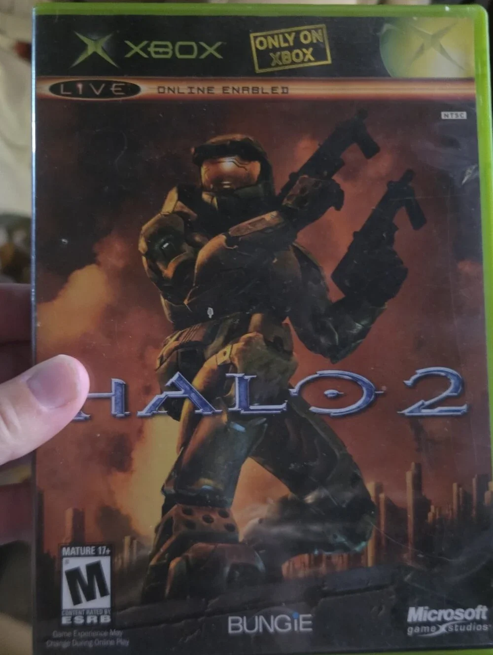 Microsoft Xbox Halo 2 in Green Case